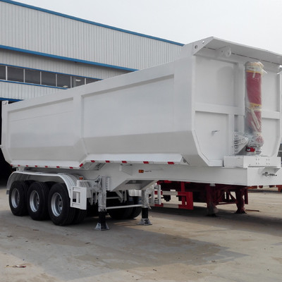 CIMC Ein 100-Tonnen-Dump-Truck in einer chinesischen Fabrik umgestürzt, und ein 3-Achsen-4-Achsen-Semi-Anhänger-Dump-Truck-Anhänger
