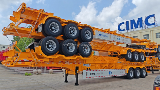 CIMC 2 Achse 3 Achse 20FT 40ft Skelettbehälter Skelettanhänger Chassis Halbanhänger