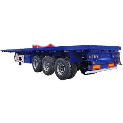 Anpassung CIMC Lkw 3-Achsen Flachbett-Schienenanhänger mit maximaler Nutzlast 20001-25000 kg