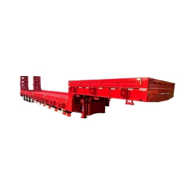 CIMC Latest Design Low Panel Flatbed Trailer mit Luftaufhängung 12950x3000x1650mm