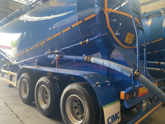 CIMC Pulvertanker Lkw 3-Achsen Massenverkehr Semi-Trailer Zementtransport