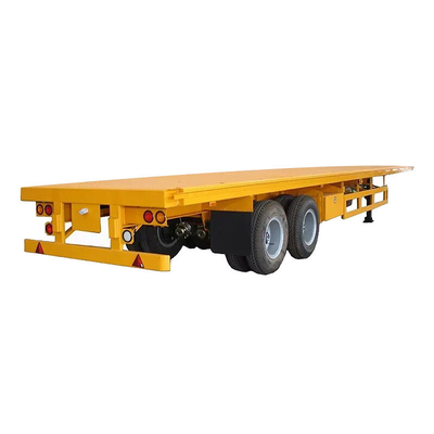 CIMC 2 Achse 30T hohe Festigkeit Niedriglegierstahl Q345 Luft- oder mechanische Aufhängung 20ft Flatbed Container Semi Truck Trailer