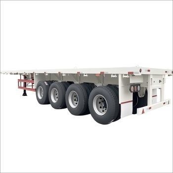 CIMC 40 45ft Stahl 4-Achse für den schweren Transport von übergroßen und in Containern befindlichen Flachbettanhängern