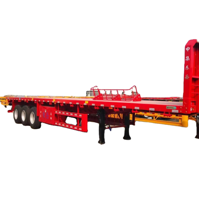 Kann 2040 Fuß internationale Container aus hochfester Stahl multi-funktionale flache Sattelzug ziehen