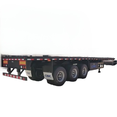 CIMC billige 2/3/4 Achsen 45 oder 50 bis 80 Tonnen hochwertiger nationaler Stahlstandard und Strukturinnovation Flatbed Semi-Trailer
