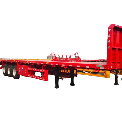 CIMC 2/3/4 Achsen Neue Fabrik maßgeschneiderte 12m 13m 14m 40t 60t 80t 100t Afrika Containerfracht Transport Flachdeck Halbanhänger