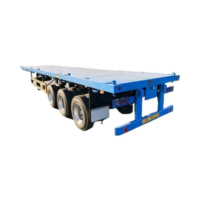 CIMC Neuer 3-Achsen-Flachbett-Skelett-Schienen-Schienen-Schienen-Container-Truck mit Wabco-Bremssystem