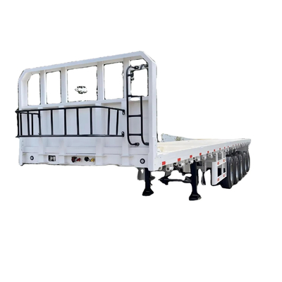 CIMC hochwertiger Stahl China Fabrikpreis 3/ 4 /5 Achse 48-60 Tonnen Lagergeländer/Flachbett zum Verkauf Flachbett-Semi-Anhänger
