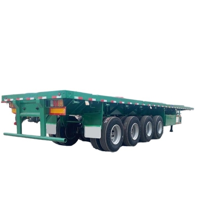 Warm verkaufter neuer 4-Achsen-Flachbett-Semi-Anhänger CINC-Container-Semi-Anhänger-LKW China Hersteller Direktverkauf Stahlmaterial