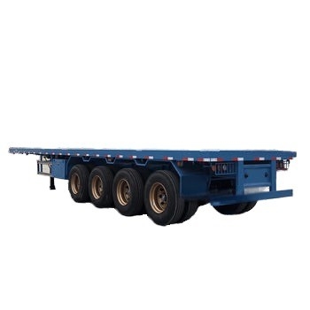 CIMC 4-Achseler Multifunctional Flatbed Trailer das neueste Design mit Schloss für den Güterverkehr