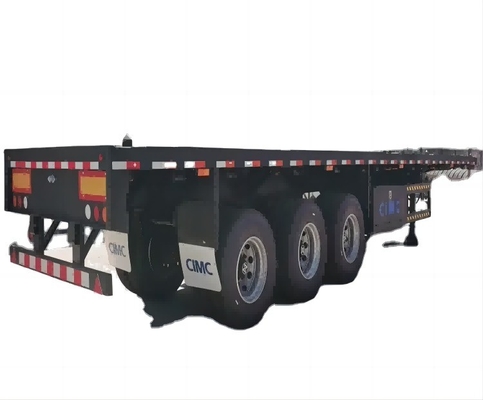 CIMC verwendet Schwerlastkapazität 40 60 80 100 Tonnen 3 Achse 4 Achse 40ft 45ft Container Flatbed Semi Trailer nach Afrika