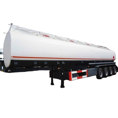 CIMC 4 Achsen 54000Liter 6 Abteilungen Kohlenstoffstahl Transport flüssige Chemikalien Erdöl Lebensmittelverarbeitung Öl Treibstoffbehälter Anhänger