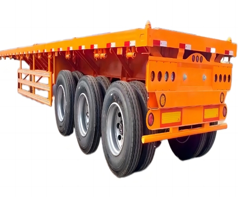 China CIMC professionelle Fabrikverkauf Schwerlast mit 2/3/4 Achs Lkw Niederlader Niedrigbett Flachbett Semi Anhänger