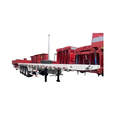 CIMC Neuer 3-Achsen-Flachbett-Skelett-Schienen-Schienen-Schienen-Container-Truck mit Wabco-Bremssystem