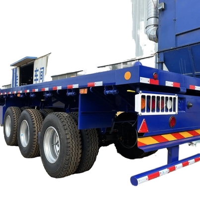 CIMC Neuer 3-Achsen-Flachbett-Skelett-Schienen-Schienen-Schienen-Container-Truck mit Wabco-Bremssystem