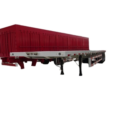 3 Achsen flacher Sattelzug Stahlcontainer Skelett-Lkw-Anhänger