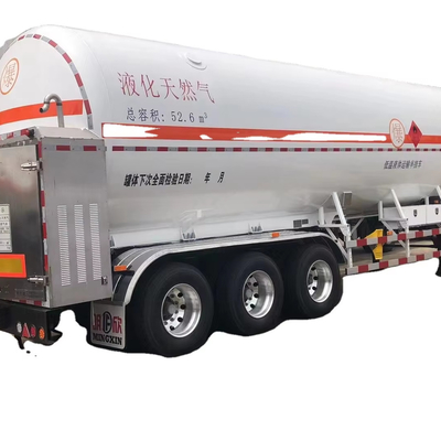 CIMC S30408 Q345R 3 Achsen 13200*2540*4000mm Gesamtkapazität 52,6cbms Luftfederung Yosts Landebein 50# Traktionsspur LNG-Tanker