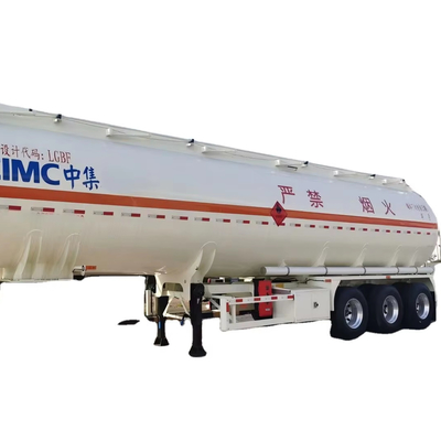 CIMC 3 Achsen Kapazität 42 m3 Edelstahl 304 Einfachfachraum Vakuum 12R22.5 18PR 12 Reifen 28T Landebahn Flüssigtanker