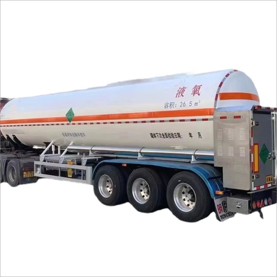 CIMC 3-Achsen Kohlenstoffstahl 20 bis 30 cbms Kryogener flüssiger Sauerstoff Wasserstoff Erdgasdruckbehälter Transportbehälter Tankwagen Anhänger