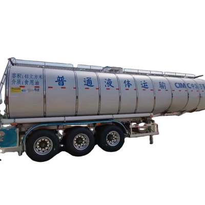 CIMC 3 Achsen 41cbms Eisen und Edelstahl Gewöhnlicher Flüssigtank für Speiseöl