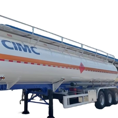 CIMC 3 Achsen 8000L/5500L/7000L/7500L Benzin und Diesel 4 Abteilungen Design 28 KL Stahl Brennstoff hydraulischer Tank Anhänger