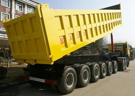 CIMC 5/6 Achse 30-70 Tonnen Transport Kohleerz Baumaterialien gleiche Boxkörper 40CBM Hydraulischer Kipper Anhänger