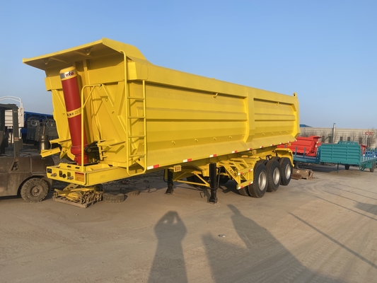 Federung und Bremssystem Niedriglegiertes Stahl 3 Achsen 42 Quadrat U-Form Dump Tipper Trailer
