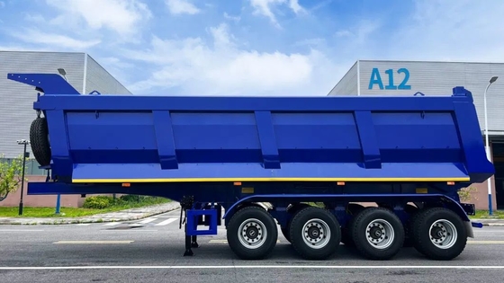 4 Achsen 36-40 Kubikmeter Hintere Schwerstofftransporter Sandgestein Erz Stein Kipper Dump Truck Semi-Trailer