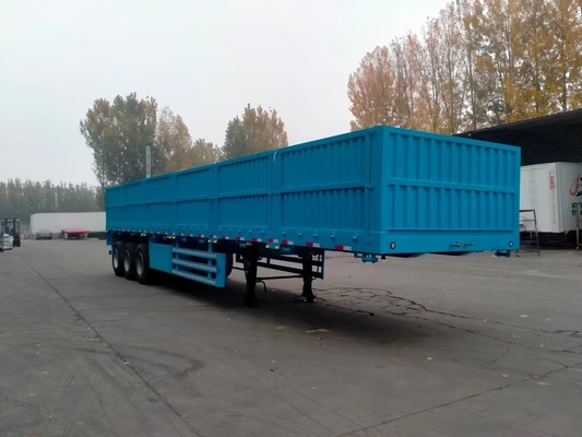 40ft 3 Achse Hochspannstahl mit 4/6/8/10/12 Satzen Schlösser für Massengüter / Container-Transport Seitenwand Semi-Anhänger