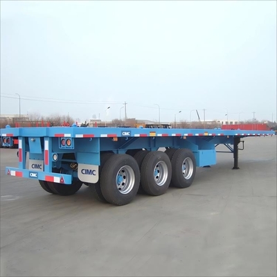 40 Fußer Container mit 3 Achsen 60 Tonnen Schwerlasttransportflatbed Semi-Trailer