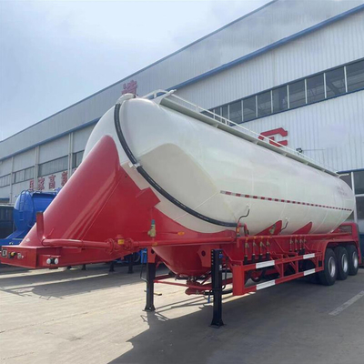 CIMC Hochspannbarkeit Niedrigkohlenstofflegierte Stahl 40cbms 3-Achse W-Form Bulker Carrier Zement Semi-Anhänger