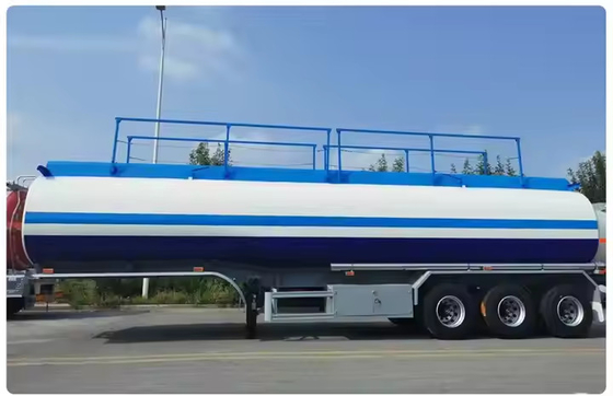 3 Achse 40000l Kohlenstoffstahl Transport von Flüssig- oder Gaschemieprodukten Schwerlastkraftstoff-Tankeranhänger
