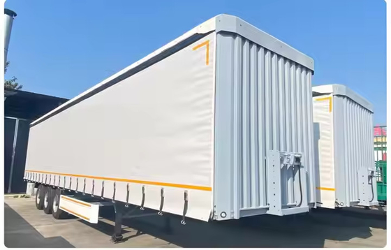 3 Achsen Leergewicht 8300kg Hebel-Typ Aufhängung Laminisches Sperrholz mit Schieferboden Halbanhänger Schieferwagen