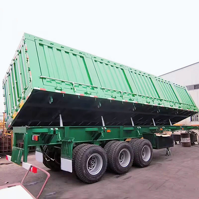 3-Achsen-Tipping-Kohlebergbau Transport Halbanhänger für den effizienten Transport entwickelt Entladen von Sandkohle