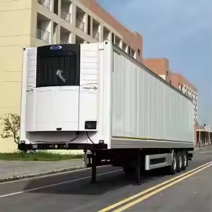 CIMC 3 Achse 40ft 20ft Kohlenstoff Edelstahl Isolierung Schaum Innere Gefrierbox Anhänger