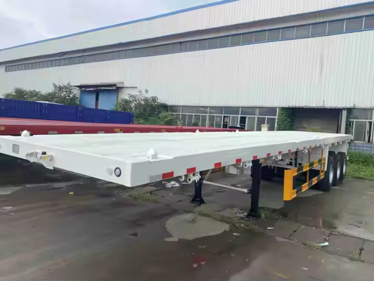 CIMC 40/45ft Stahl 4Axel übergroße Containerfracht ausdehnbare Flachbettanhänger