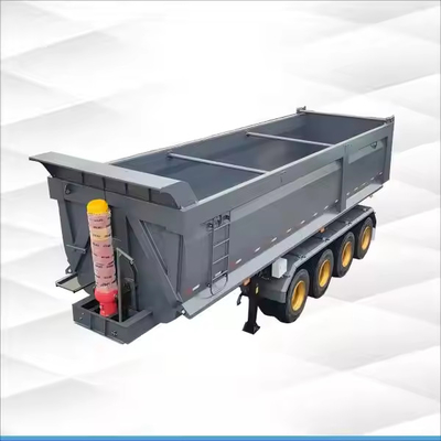 4 Achse 60 Tonnen Transport Kohleerz Sand Bauxit Mangan Marmor Stein Stahl Baustoff Enddump zurück Tipper Semi-Trailer