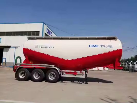CIMC 3 Achsen 35cbms Diesel-Generator Trockenmischung Mörtelkoffer Pulverbehälter Ladung Halbanhänger