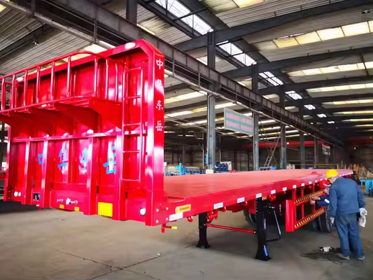 CIMC 2/3/4 Achsen Stahlfracht 20ft 40ft Container Chassis mit Schloss Flatbed Semi-Trailer