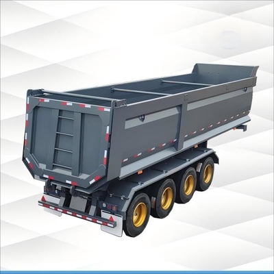 Afrika-Schwerlastdump Truck Semi-Trailer: Konzipiert für den effizienten Transport und Entladen von Schüttgut und Abfall