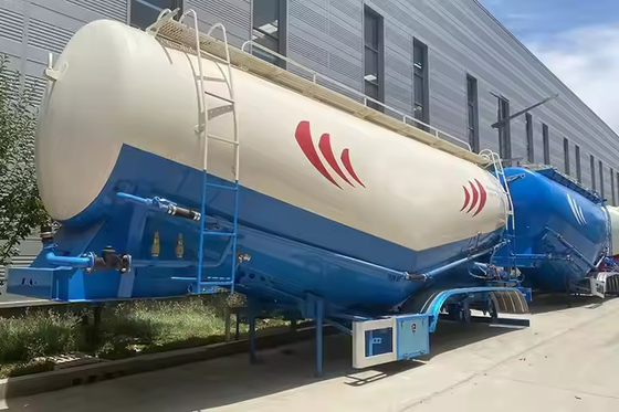 3-Achsen-Silo-Tanker Halbanhänger 40 45 50 Tonnen Pulvertransport für Zement