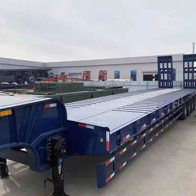 60 Tonnen Hydraulisches Ausdehnbares Lowboy-Lader Niedrigbett-Lkw Semi-Anhänger 2-3 Achs-Fracht- und Nutzfahrzeuganhänger