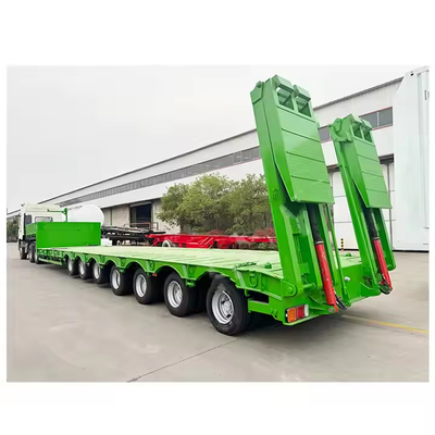 7 Achsen Niedrigpreis-Fabrik-Schwerlast-Lowboy-Anhänger 60 80 Tonnen Niedrigbett-Niedrigbett-Lkw Halbanhänger