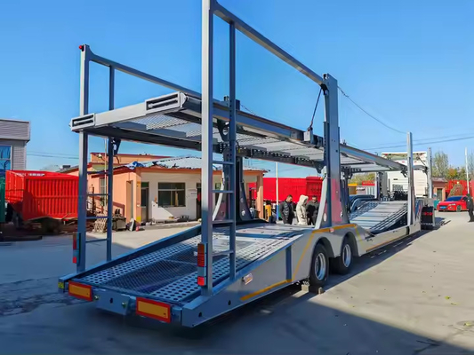 40 Tonnen 60 Tonnen Fahrzeug Schlepper Anhänger 10 Fahrzeuge Transport Halbanhänger Fahrzeugträger Halblastwagen Anhänger