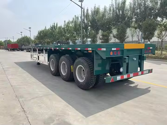 30 40 50 Tonnen 2 3 4 Achsen Flatbed Semi Truck Container Trailer 48 Ft 40 Ft 20 Ft Flatbed Trailer zum Verkauf