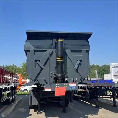 Lkw-Anhänger 3 Achse 4 Achse Kipper Tipper Rücken Dump Truck Halbanhänger für den Bau