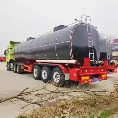 3-Achsen-Transport-Asphalt-Bitumen-Tankauflieger mit beheiztem LKW-Anhänger