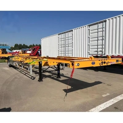 Kundenspezifischer Farbcontainer-Transport 20/40 Fuß 12m Skelett-Anhängerfahrgestell
