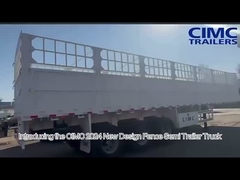 Hochleistungszaun-Semi-Anhänger für den sicheren Transport von Nutztieren und schweren Lasten